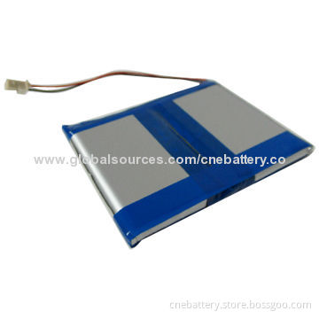 Lithium Polymer Battery with 3.7V and 6,500mAh Capacity, for MID, Tablet and Electrics